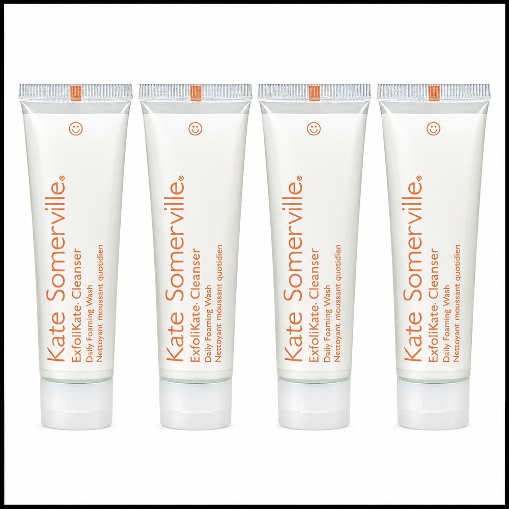 Kate Somerville ExfoliKate Cleanser Daily Foaming Wash 4 Pack 1oz Travel Size